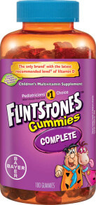 Витаминно-минеральные комплексы flintstones Gummies Complete Мультивитаминный комплекс для детей 180 жевательных мармеладок
