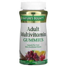 Витаминно-минеральные комплексы nature's Bounty, Мультивитаминные жевательные конфеты для взрослых, вкусом апельсина, вишни и винограда, 75 штук