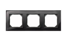 Умные розетки, выключатели и рамки merten 489303 рамка для розетки/выключателя Черный