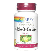 Витамины и БАДы для пищеварительной системы solaray Indole-3-Carbinol Индол 3-карбинол 100 мг 30 растительных капсул