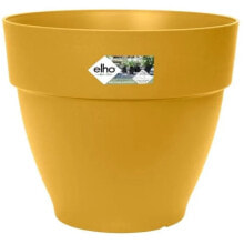 Vibia runder Blumentopf - Plastiktank - 40 - Honiggelb
