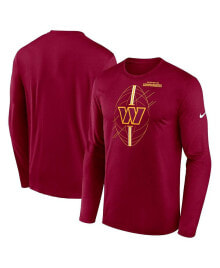 Nike men's Burgundy Washington Commanders Legend Icon Long Sleeve T-shirt