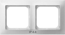 Умные розетки, выключатели и рамки Ospel Double frame Impresja for switches IP-44 white (RH-2Y / 00)