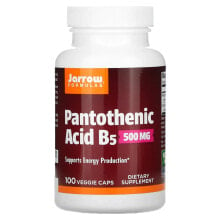 Витамины группы B Jarrow Formulas, Pantothenic Acid B5, 500 mg, 100 Veggie Caps
