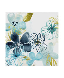 Trademark Global june Erica Vess Aqua Flora I Canvas Art - 15