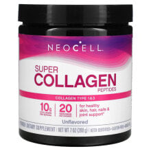 Коллаген NeoCell, пептиды суперколлагена, без вкусовых добавок, 200 г (7 унций)
