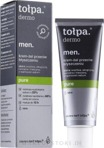 Feuchtigkeitsspendendes Gesichtscreme-Gel - Tolpa Dermo Men Pure Cream