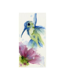 Trademark Global dawn Derma Lilac and Blue Canvas Art - 15.5