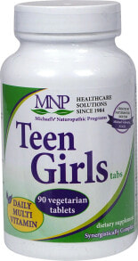 Витаминно-минеральные комплексы michaels Naturopathic Programs Teen Girls Мультивитаминный комплекс  для девочек подростков 90 веганских таблеток