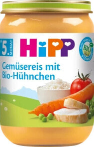 Menü Gemüsereis mit Bio-Hühnchen ab dem 5.Monat, 190 g