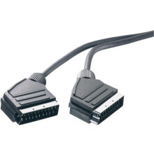 Кабели и разъемы для аудио- и видеотехники SpeaKa Professional SP-7869844 SCART кабель 1,5 m SCART (21-pin) Черный
