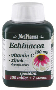 Эхинацея MedPharma--Эхинацея 100 мг + витамин С + цинк 107 таблеток