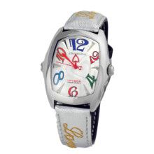 Мужские наручные часы с ремешком мужские наручные часы с белым кожаным ремешком Chronotech CT7696L-12 ( 34 mm)