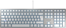 Клавиатуры cHERRY KC 6000 SLIM FOR MAC клавиатура USB AZERTY Французский Серебристый JK-1610FR-1