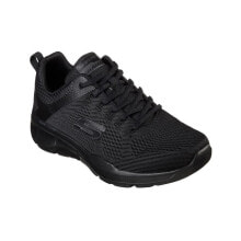 Мужская спортивная обувь для бега мужские кроссовки спортивные для бега черные текстильные низкие Skechers Equalizer 30