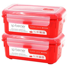 Купить туристическая посуда SP BERNER: SP BERNER Super Lock Micro 1L Airtight Container 2 Units