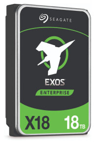 Внутренние жесткие диски (HDD) seagate Exos X18 3.5" 18000 GB Serial ATA III ST18000NM001J