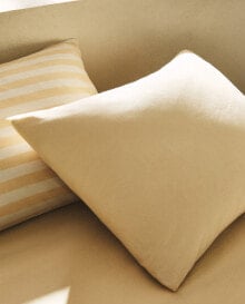 Cotton and linen pillowcase
