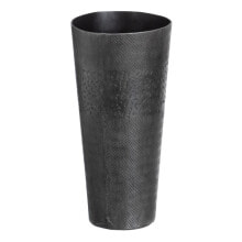 Vase Grey Metal 15 x 15 x 31 cm