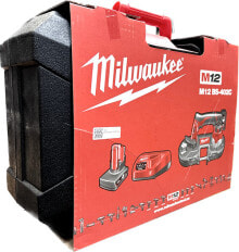 Купить электроинструменты Milwaukee: Milwaukee M12BS-402C 12V Akku-Bandsäge mit 2x 4.0Ah Akkus und Koffer