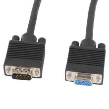 LANBERG CA-VGAC-10CC-0050-B+VGA M/F Video Cable 5 m