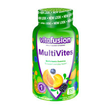 Витаминно-минеральные комплексы Vitafusion MultiVites Мультивитамины для детей со вкусом персика и ягод 150 жевательных конфет