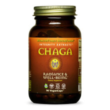 Грибы healthForce Superfoods Chaga Integrity Extracts Гриб чаги для поддержания здоровой кожи, пищеварения и иммунной системы 90 веганских капсул
