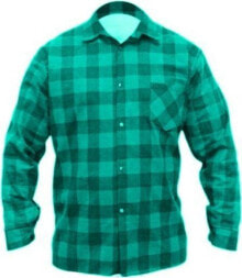 Другие средства индивидуальной защиты dedra flannel shirt green, size XXL, 100% cotton (BH51F4-XXL)