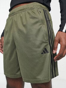 adidas Training Train Essentials 3 stripe shorts in navy купить онлайн