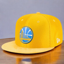 Купить мужские головные уборы New Era: [11471392] Mens New Era NBA GS WARRIORS 5950 FITTED 'LOGO POPPED' - YELLOW