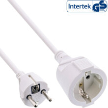 Power extension cable - white - 15m