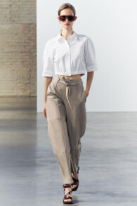 Zw collection cropped stretch shirt