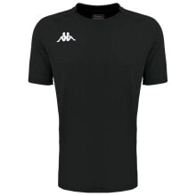 Мужские спортивные футболки мужская спортивная футболка черная с логотипом KAPPA Telese