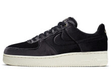 Nike Air Force 1 Low 复古休闲 低帮 板鞋 男女同款 黑色 / Кроссовки Nike Air Force AT4144-001