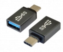 Кабели и разъемы для аудио- и видеотехники EXSYS EX-47990 кабельный разъем/переходник USB 3.1 C USB 3.0 A Серый