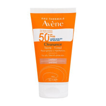 Avene Cleanance Tinted Sun Cream SPF50+ 50 ml sonnenschutz fürs gesicht wasserfest für Frauen