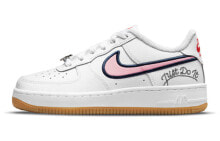 Nike Air Force 1 Low LV8 生胶底 低帮 板鞋 GS 白粉色 / Кроссовки Nike Air Force 1 Low LV8 GS DB4542-100