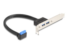Slotblech 1 x USB 5 Gbps Pfostenbuchse 90° gewinkelt zu 2 5 Typ-A Buchse