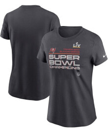 Nike women's Anthracite Tampa Bay Buccaneers Super Bowl LV Champions Locker Room Trophy Collection T-shirt