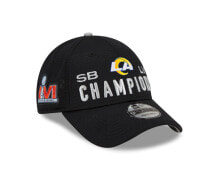Nike men's Black New Era Los Angeles Rams 2021 Super Bowl Champions Locker Room 9FORTY Snapback Adjustable Hat