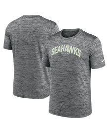 Men's Gray Seattle Seahawks Velocity Athletic Stack Performance T-shirt