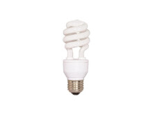 Satco S6235 13W T2 Ultra Mini Spirals Screw-In 2700K fluorescent bulb - 4 Pack