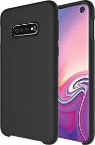 чехол силиконовый черный Samsung S10 Plus