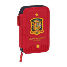 SAFTA Spain Small Double Filled 28 Pieces Pencil Case