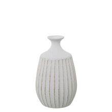 Vase Alexandra House Living White Golden Ceramic 18 x 19 x 30 cm