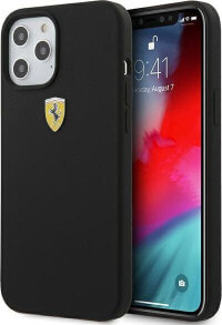 Ferrari Ferrari FESSIHCP12LBK iPhone 12 Pro Max 6,7 czarny/black hardcase On Track Silicone