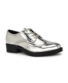 Купить женская обувь Nine West: Women's Studey Round Toe Lace-up Casual Loafers