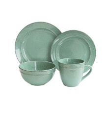 American Atelier olivia Seafoam 16Pc Dinnerware Set