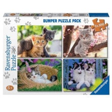 RAVENSBURGER Little Cats 4x100 Pieces Puzzle