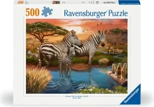 RAVENSBURGER Zebras In Sunset (12000365) puzzle 500 pieces
